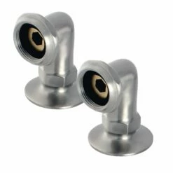 Aqua Vintage AE2RS8 2-Inch Deck Mount Tub Faucet Riser, Brushed Nickel