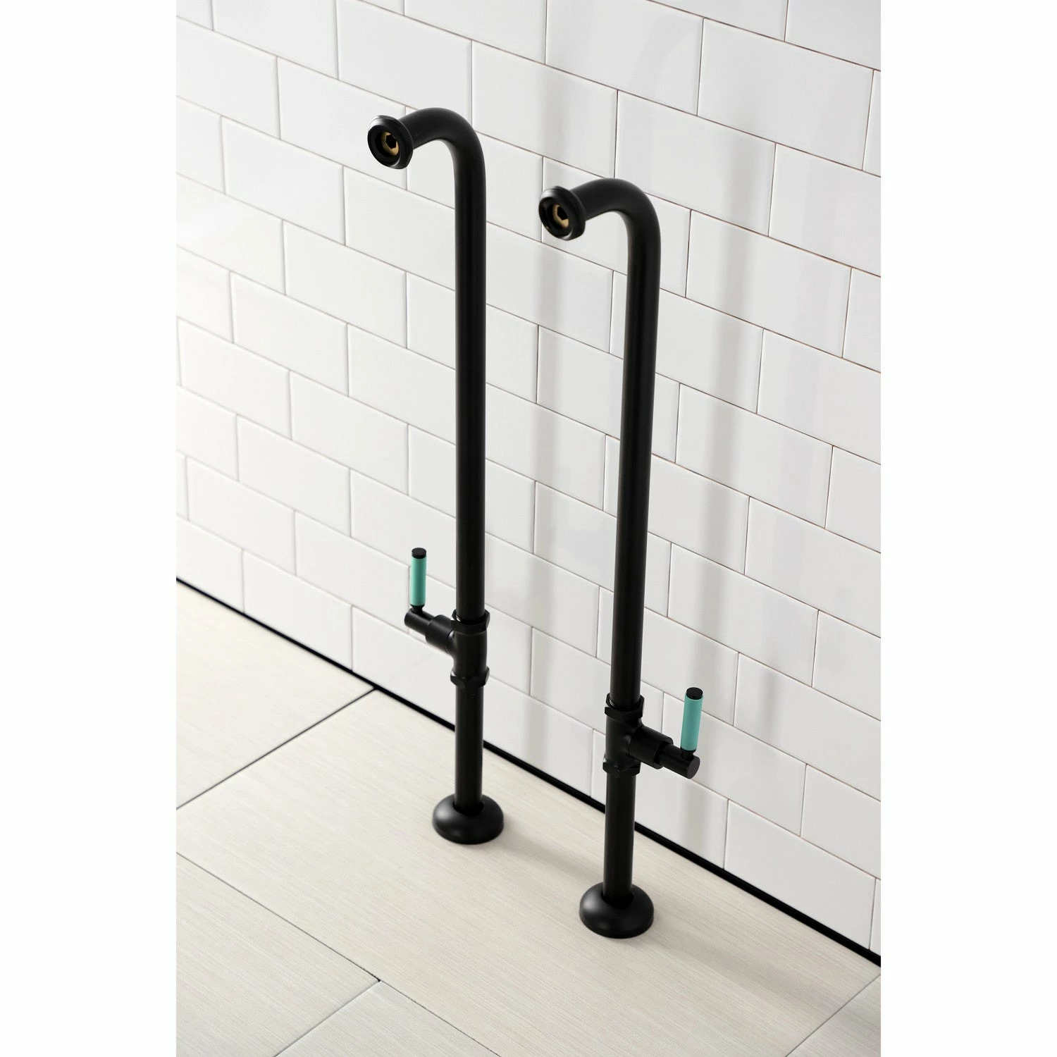 Concord AE810S0DKL Freestanding Tub Supply Line, Matte Black - Image 3
