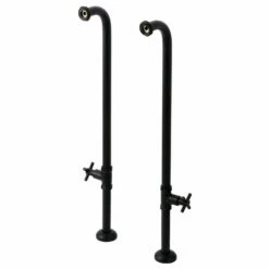 Concord AE810S0DX Freestanding Tub Supply Line, Matte Black