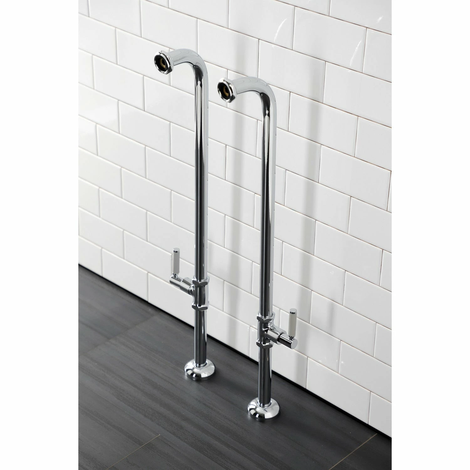 Concord AE810S1DKL Freestanding Tub Supply Line, Polished Chrome - Image 3
