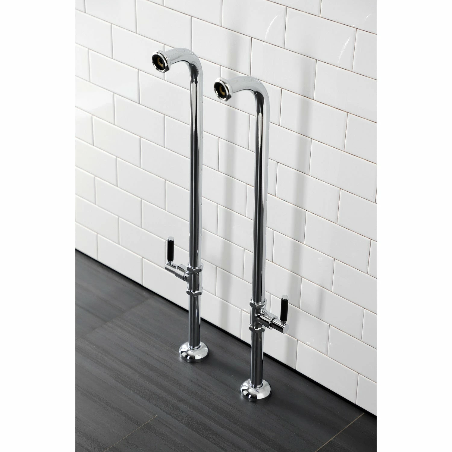 Concord AE810S1DKL Freestanding Tub Supply Line, Polished Chrome - Image 4