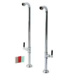 Concord AE810S1DKL Freestanding Tub Supply Line, Polished Chrome