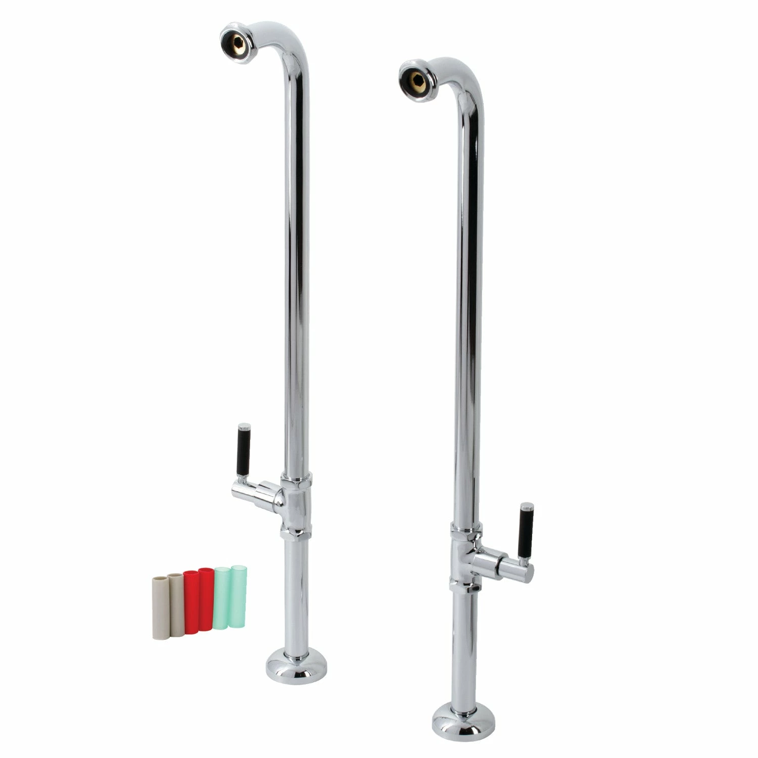 Concord AE810S1DKL Freestanding Tub Supply Line, Polished Chrome