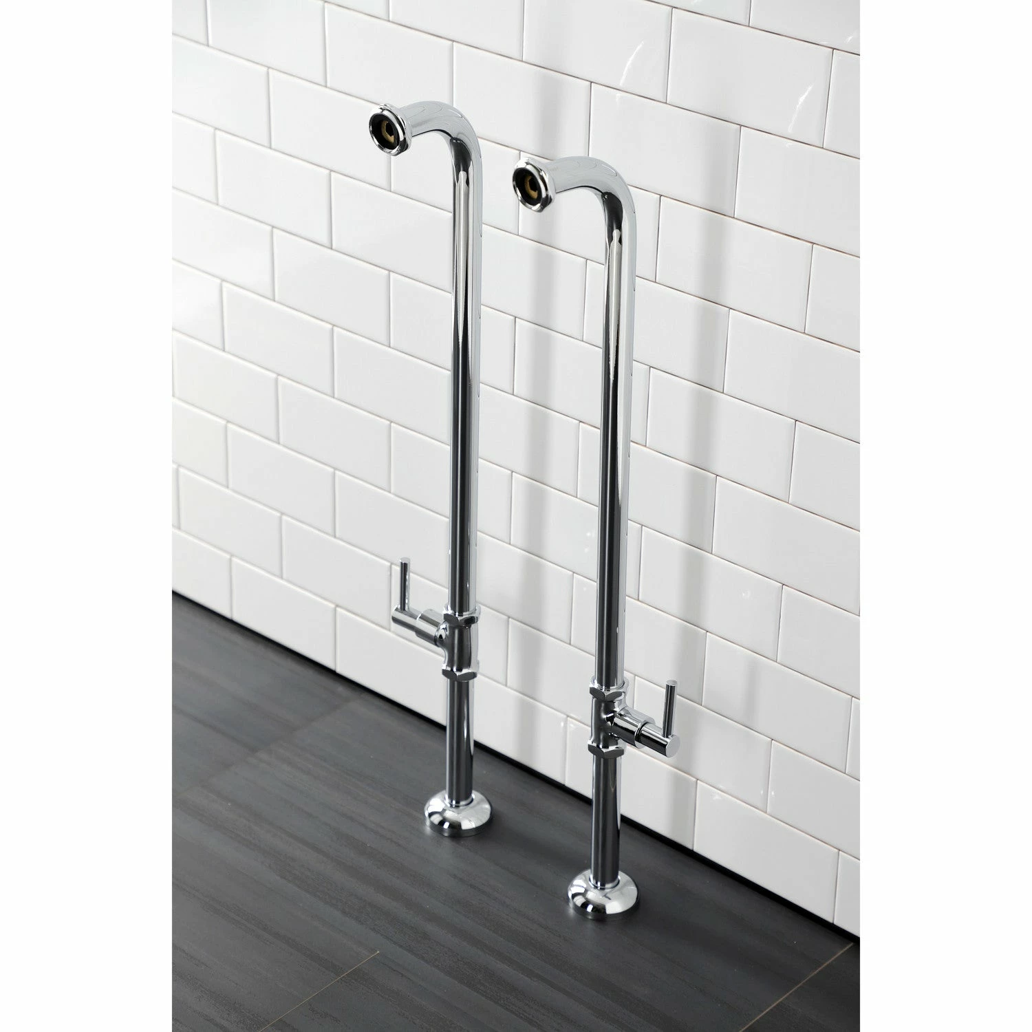Concord AE810S1DL Freestanding Tub Supply Line, Polished Chrome - Image 2