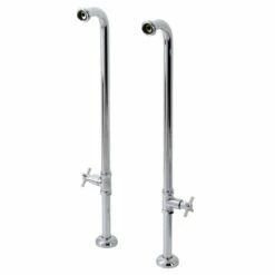 Concord AE810S1DX Freestanding Tub Supply Line, Polished Chrome