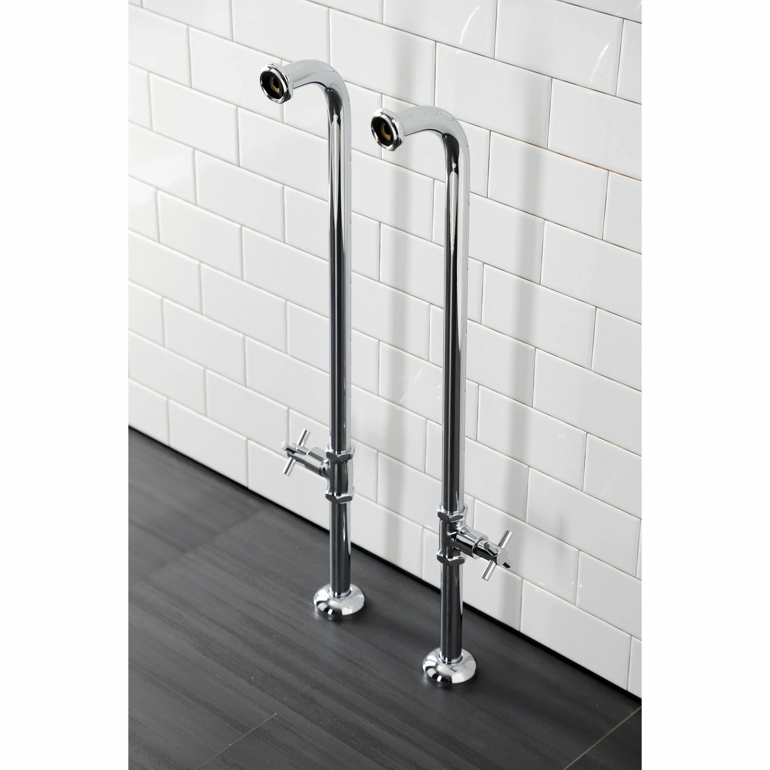 Concord AE810S1DX Freestanding Tub Supply Line, Polished Chrome - Image 2