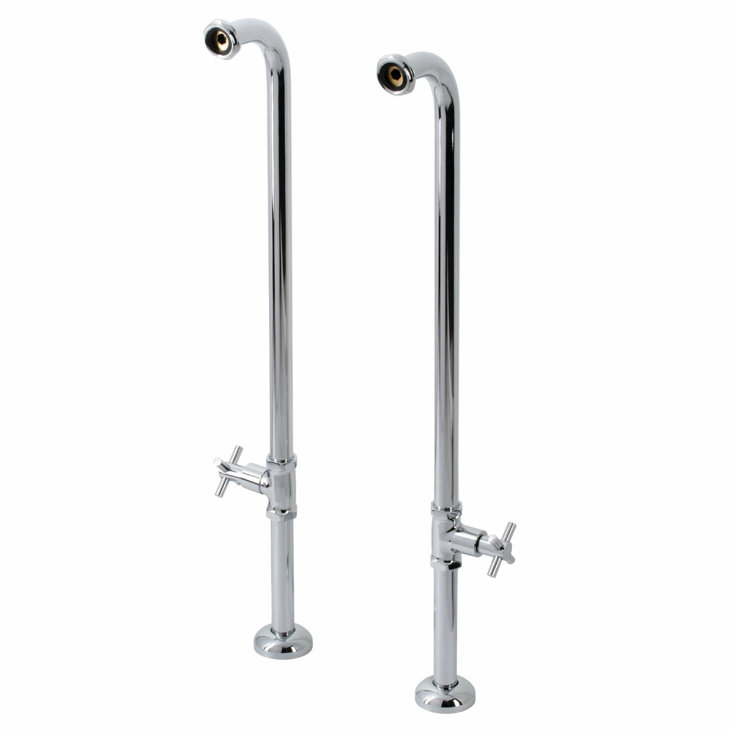 Concord AE810S1DX Freestanding Tub Supply Line, Polished Chrome