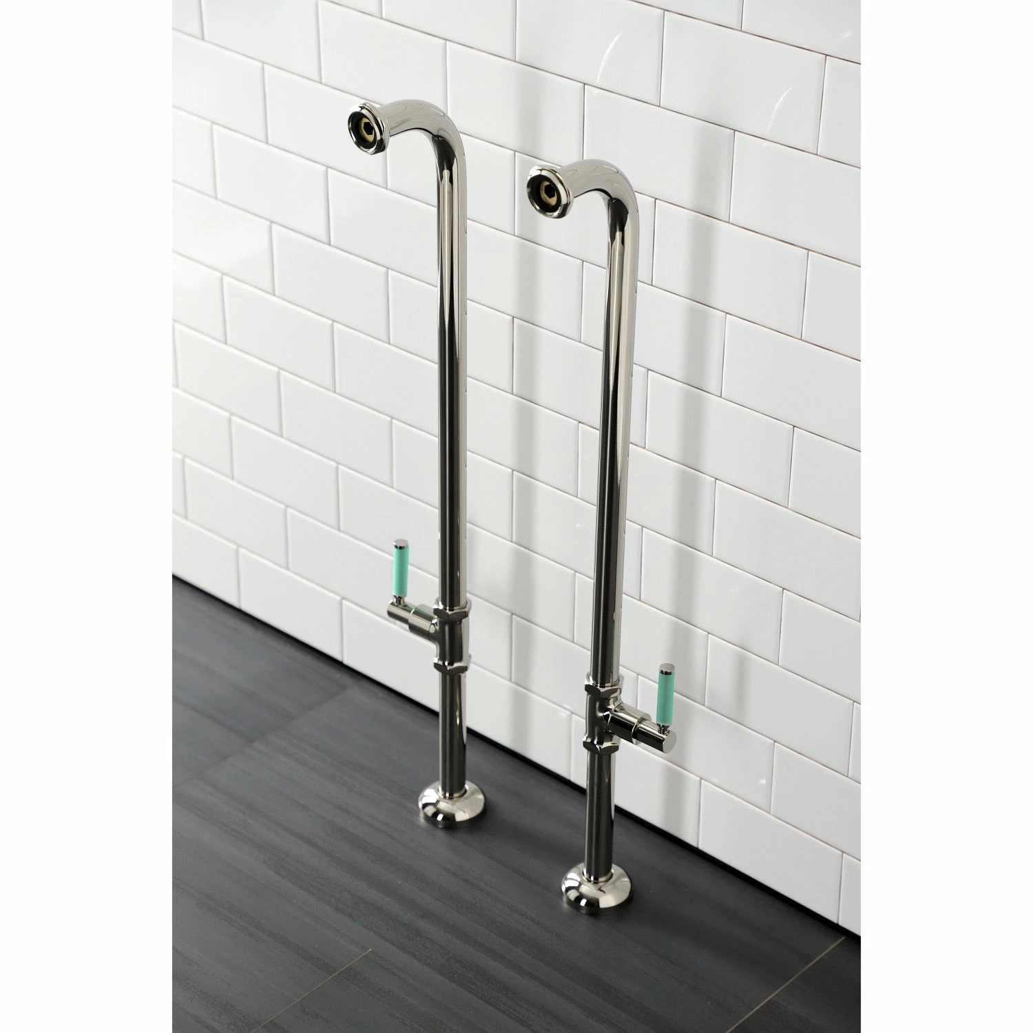 Concord AE810S6DKL Freestanding Tub Supply Line, Polished Nickel - Image 3