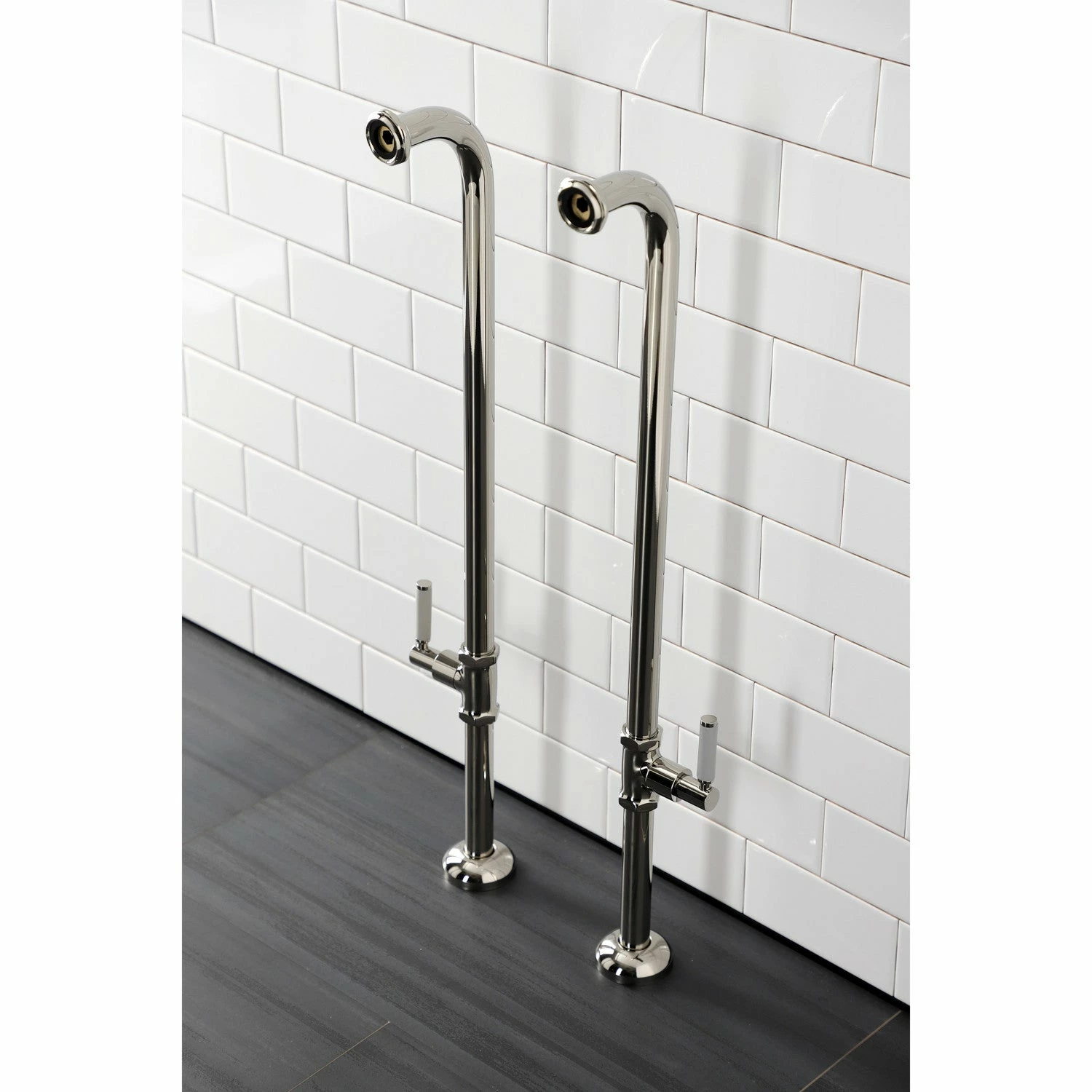Concord AE810S6DKL Freestanding Tub Supply Line, Polished Nickel - Image 4