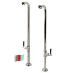 Concord AE810S6DKL Freestanding Tub Supply Line, Polished Nickel