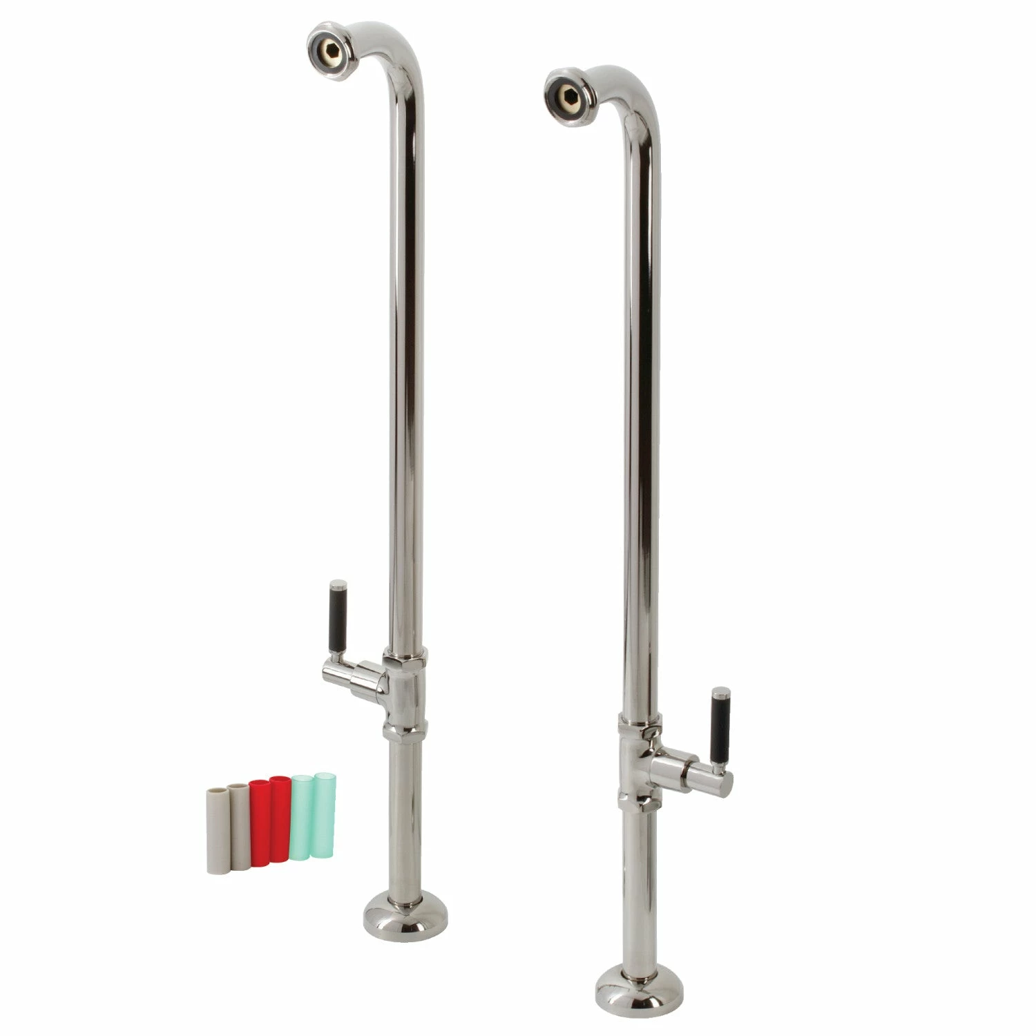 Concord AE810S6DKL Freestanding Tub Supply Line, Polished Nickel