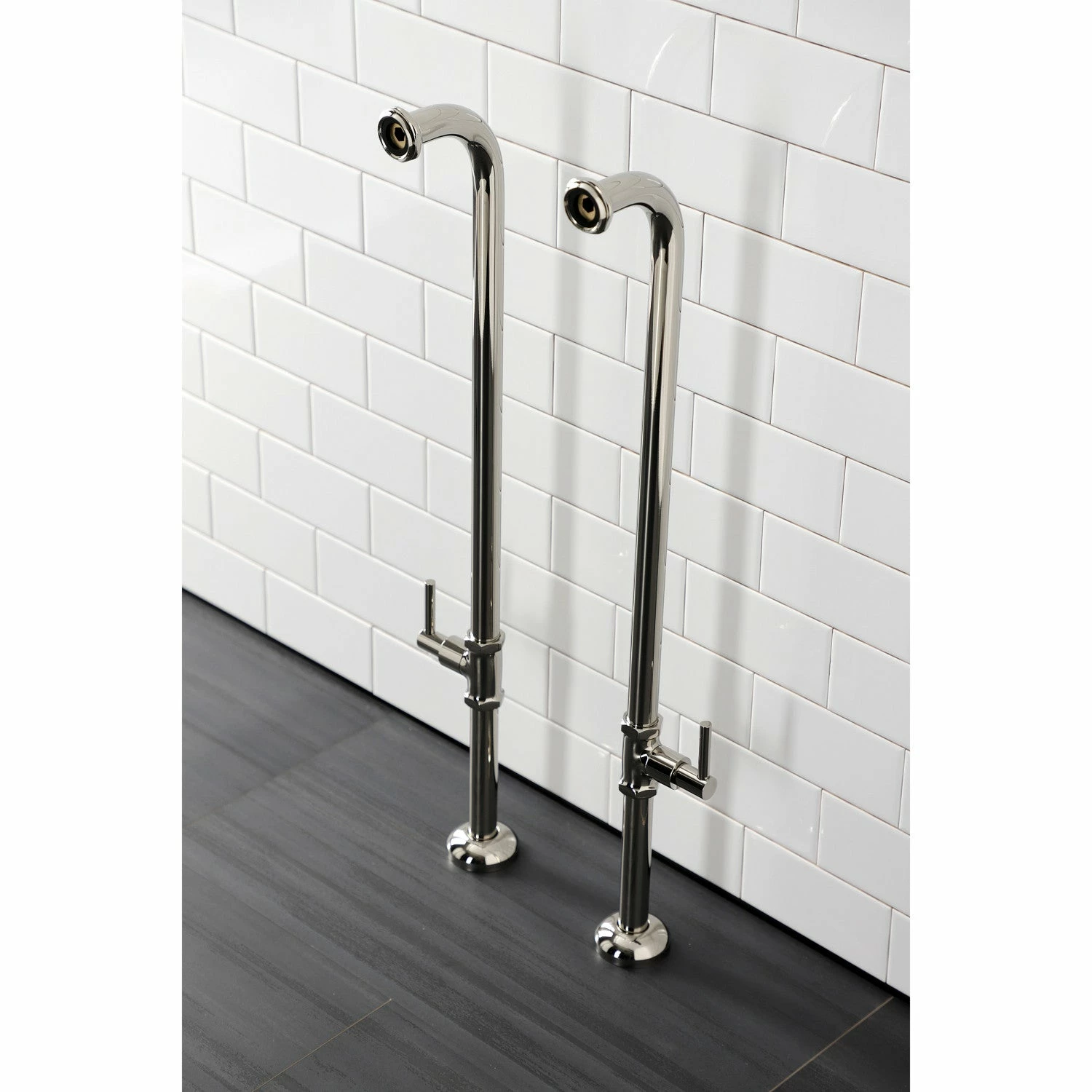 Concord AE810S6DL Freestanding Tub Supply Line, Polished Nickel - Image 2