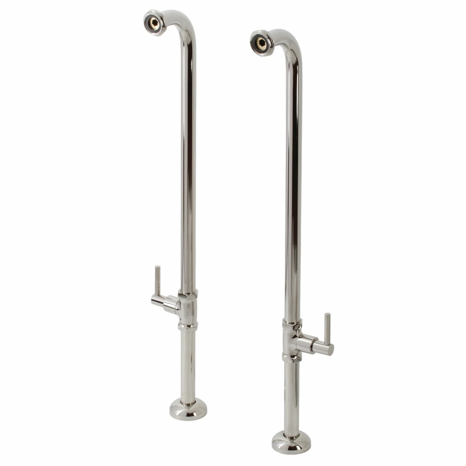 Concord AE810S6DL Freestanding Tub Supply Line, Polished Nickel