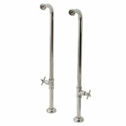 Concord AE810S6DX Freestanding Tub Supply Line, Polished Nickel