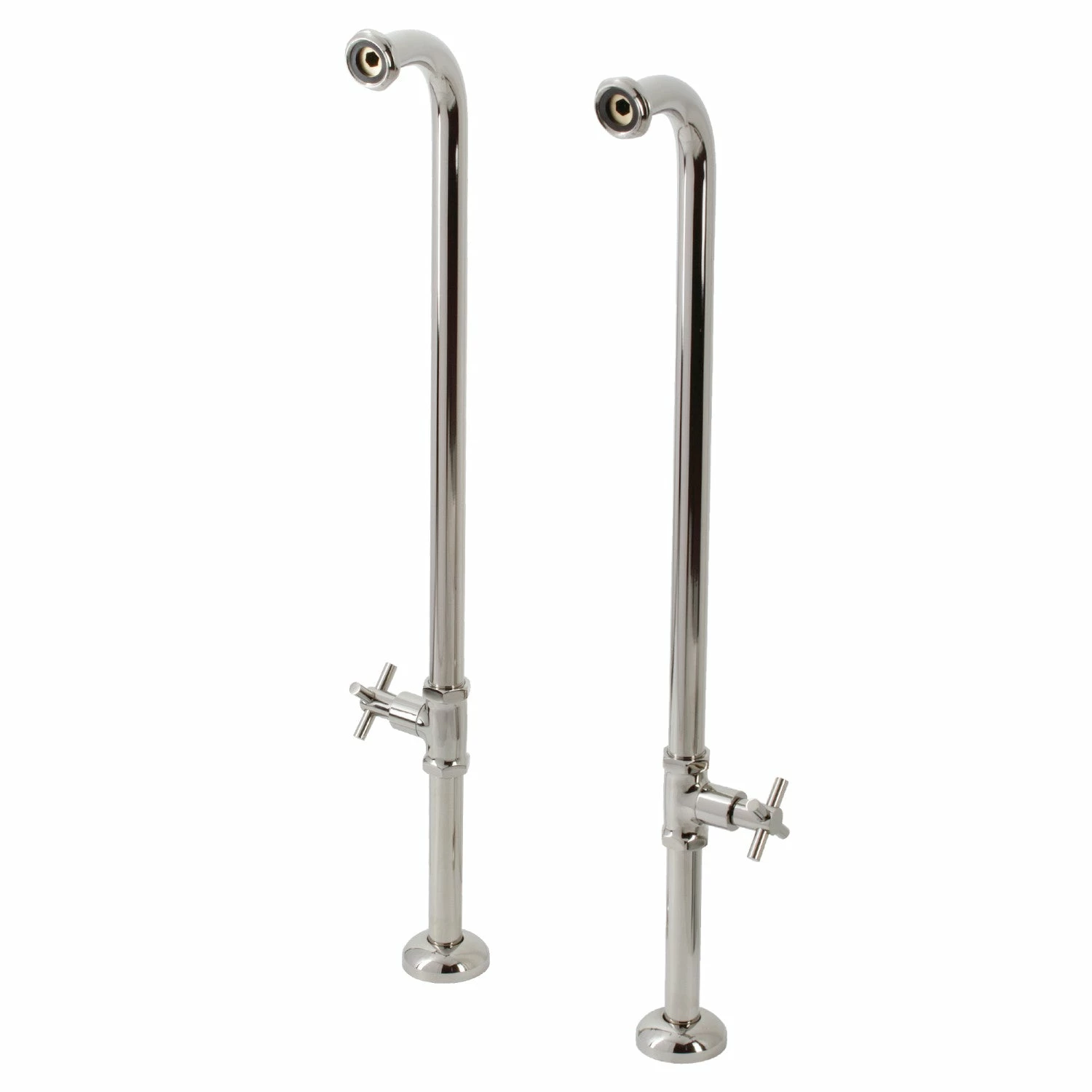 Concord AE810S6DX Freestanding Tub Supply Line, Polished Nickel