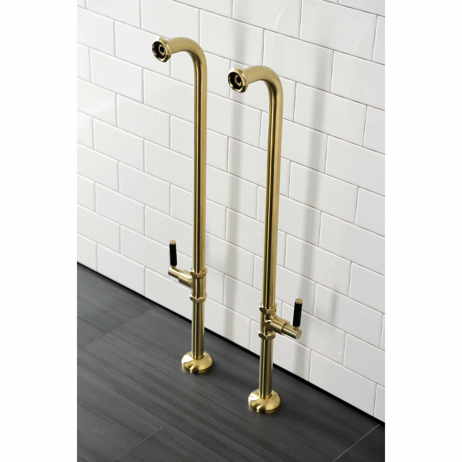 Concord AE810S7DKL Freestanding Tub Supply Line, Brushed Brass - Image 5