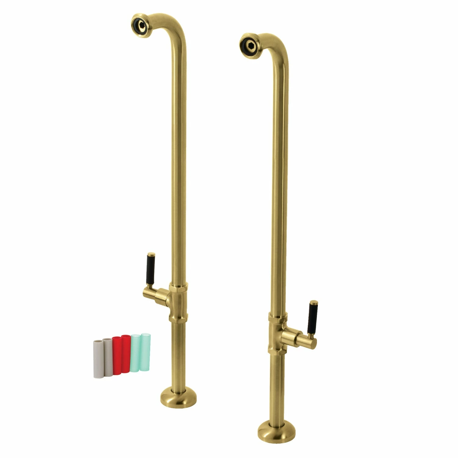 Concord AE810S7DKL Freestanding Tub Supply Line, Brushed Brass