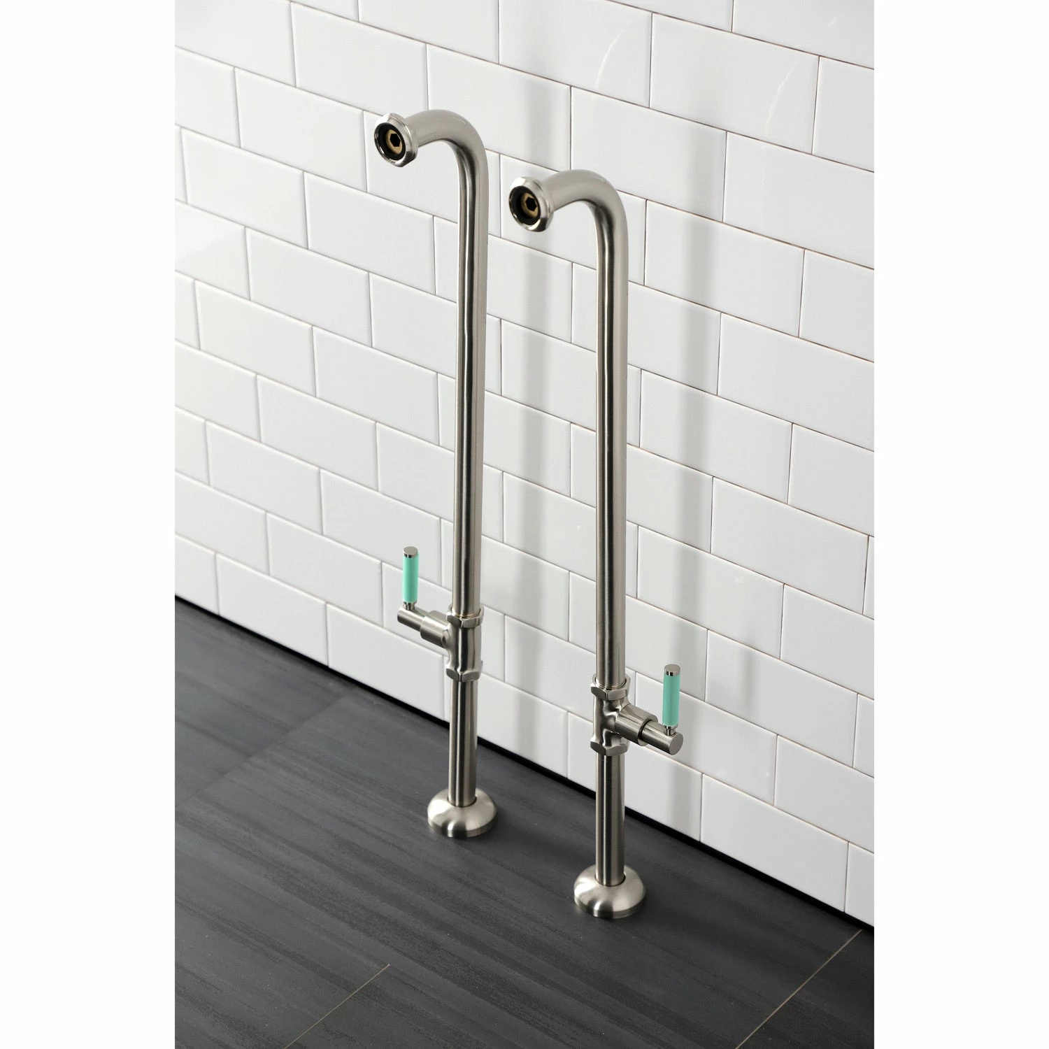 Concord AE810S8DKL Freestanding Tub Supply Line, Brushed Nickel - Image 3