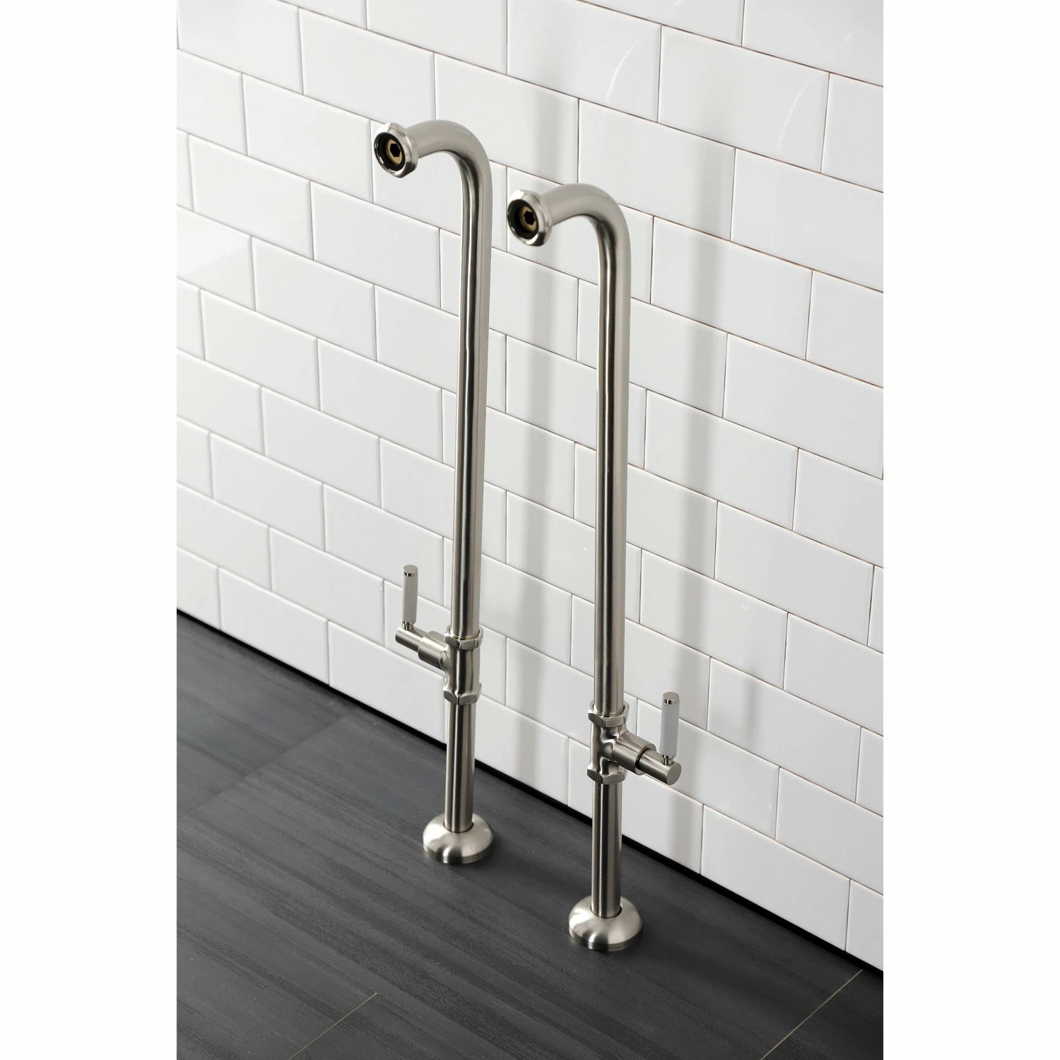 Concord AE810S8DKL Freestanding Tub Supply Line, Brushed Nickel - Image 4