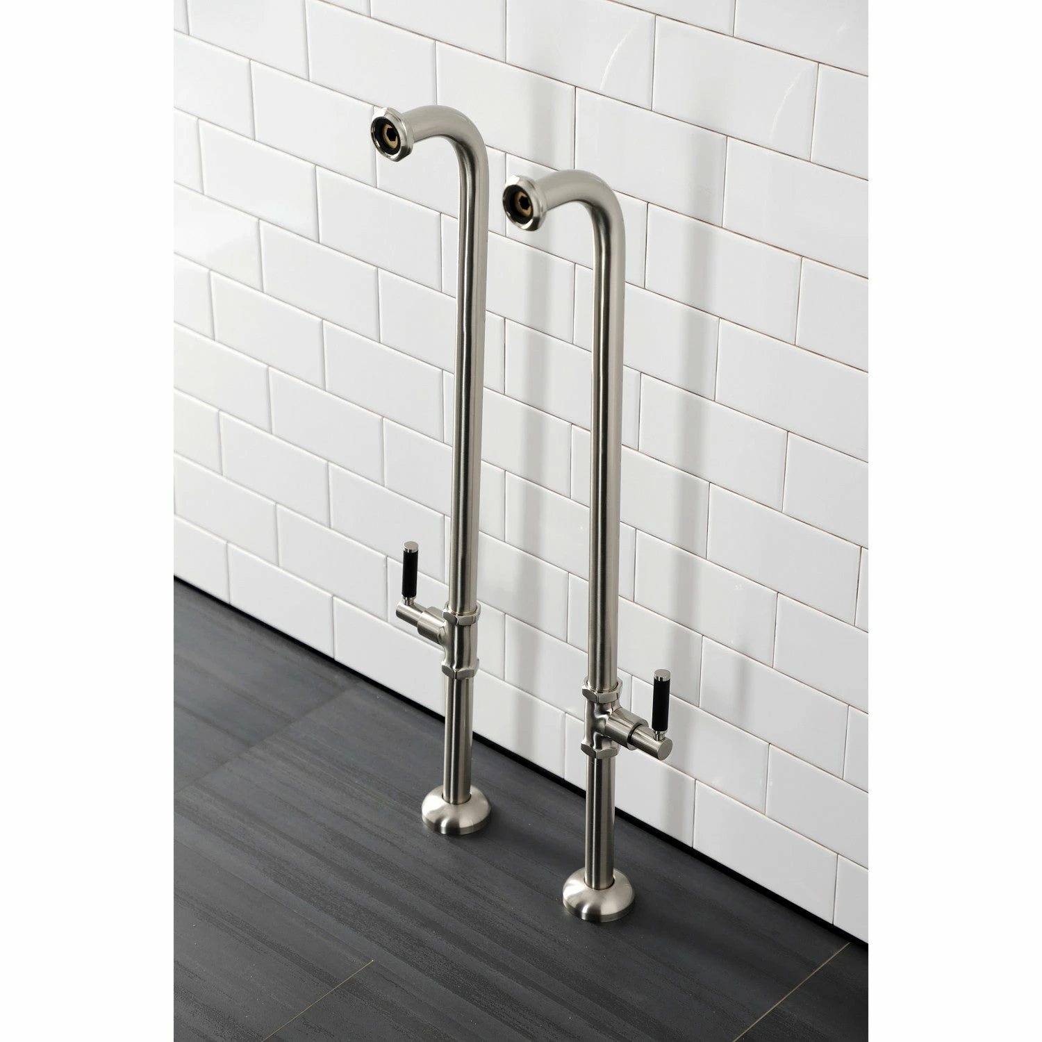 Concord AE810S8DKL Freestanding Tub Supply Line, Brushed Nickel - Image 5