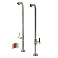 Concord AE810S8DKL Freestanding Tub Supply Line, Brushed Nickel