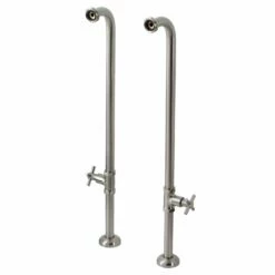 Concord AE810S8DX Freestanding Tub Supply Line, Brushed Nickel