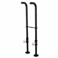 Kingston CC266S0PX Freestanding Supply Line With Stop Valve, Matte Black