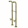 Kingston CC266S3BEX Freestanding Supply Line With Stop Valve And Handle, Antique Brass