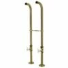 Kingston CC266S3PX Freestanding Supply Line With Stop Valve, Antique Brass