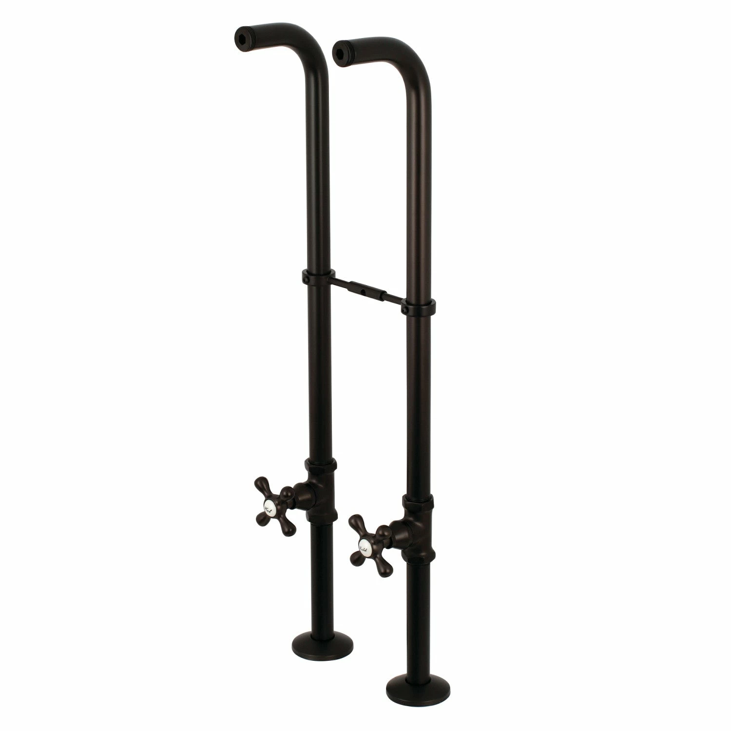 Kingston CC266S5AX Freestanding Supply Line With Stop Valve And Handle, Oil Rubbed Bronze