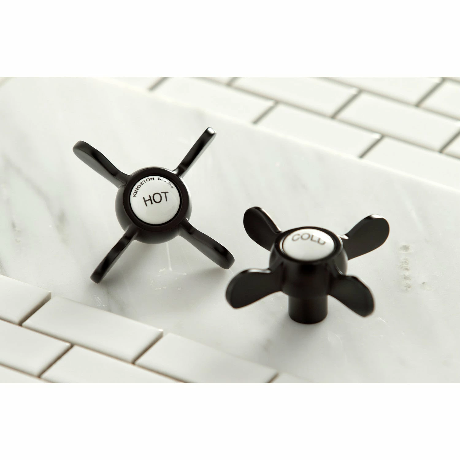 Kingston CC266S5BEX Freestanding Supply Line With Stop Valve And Handle, Oil Rubbed Bronze - Image 2