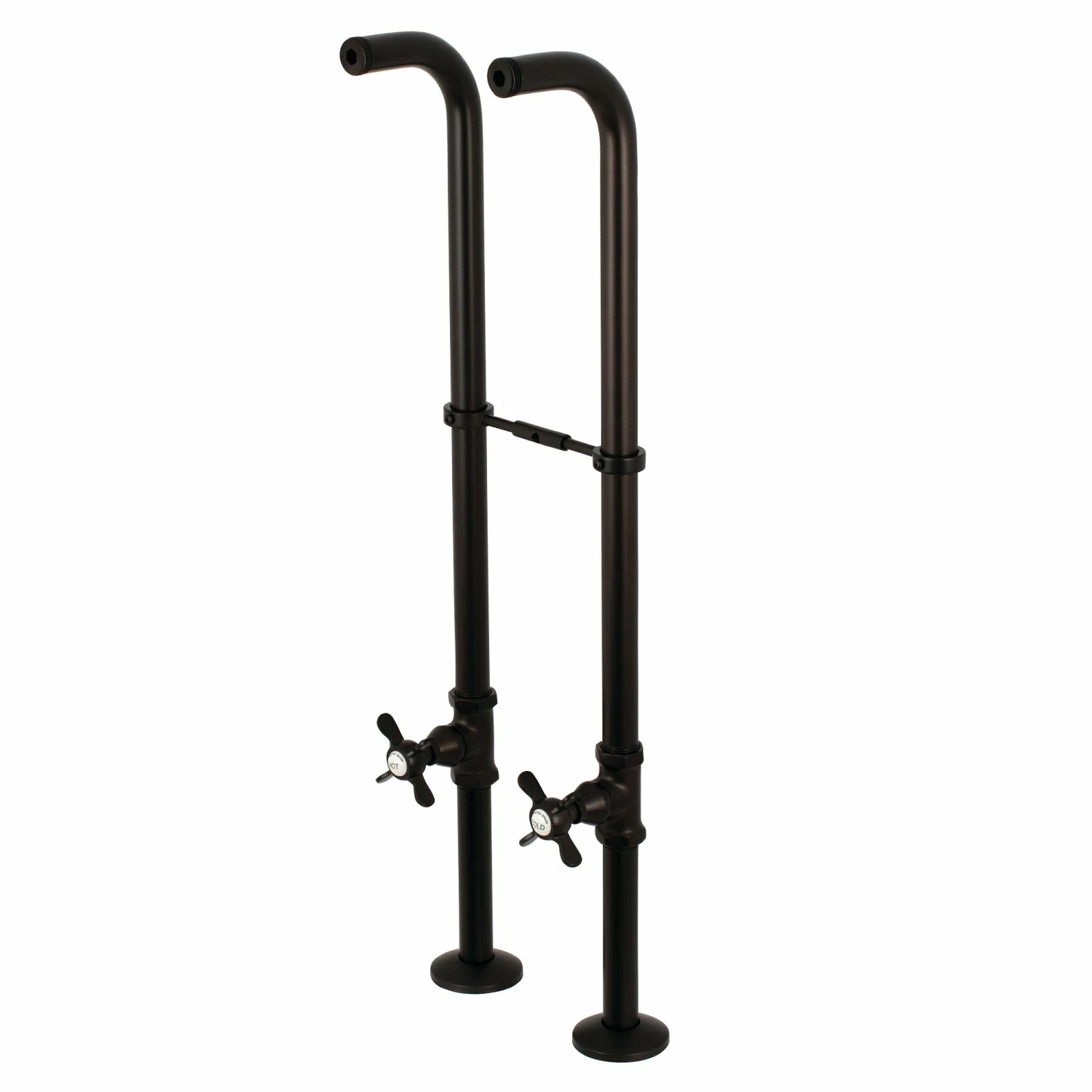 Kingston CC266S5BEX Freestanding Supply Line With Stop Valve And Handle, Oil Rubbed Bronze