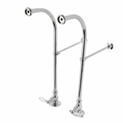 Vintage CC451HCL Rigid Freestand Supplies With Stops And Lever Handles, Polished Chrome