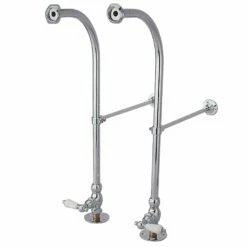Vintage CC451PL Rigid Freestand Supplies With Stops And Lever Handles, Polished Chrome