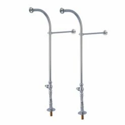 Vintage CC451*30 Rigid 30-Inch Freestanding Supply Line With Stops And 7-Inch Extension Kit Without Handle, Polished Chrome