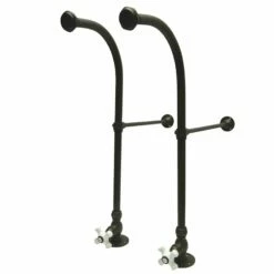 Vintage CC455CX Rigid Freestand Supplies With Stops And Cross Handles, Oil Rubbed Bronze