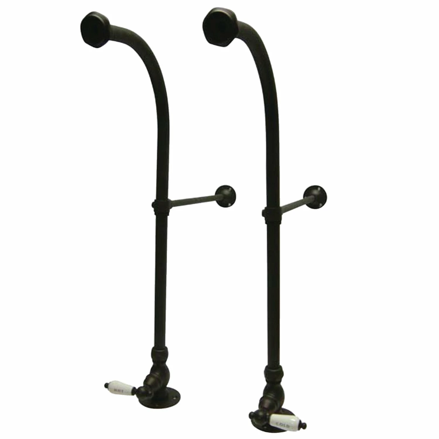 Vintage CC455HCL Rigid Freestand Supplies With Stops And Lever Handles, Oil Rubbed Bronze