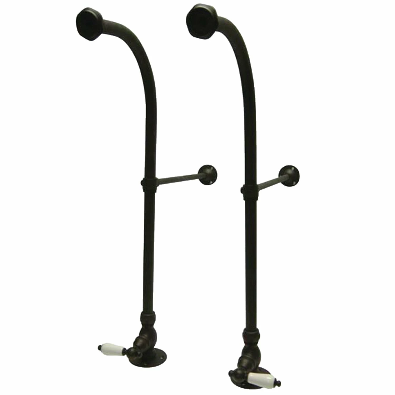 Vintage CC455PL Rigid Freestand Supplies With Stops And Lever Handles, Oil Rubbed Bronze