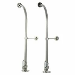 Vintage CC458HCL Rigid Freestand Supplies With Stops And Lever Handles, Brushed Nickel