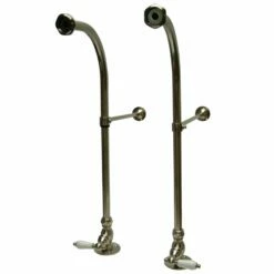 Vintage CC458PL Rigid Freestand Supplies With Stops And Lever Handles, Brushed Nickel