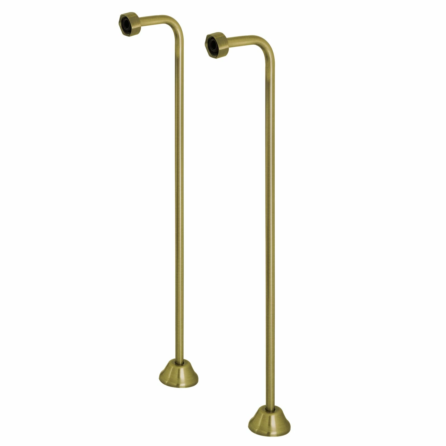 Vintage CC463 Single Offset Bath Supply, Antique Brass