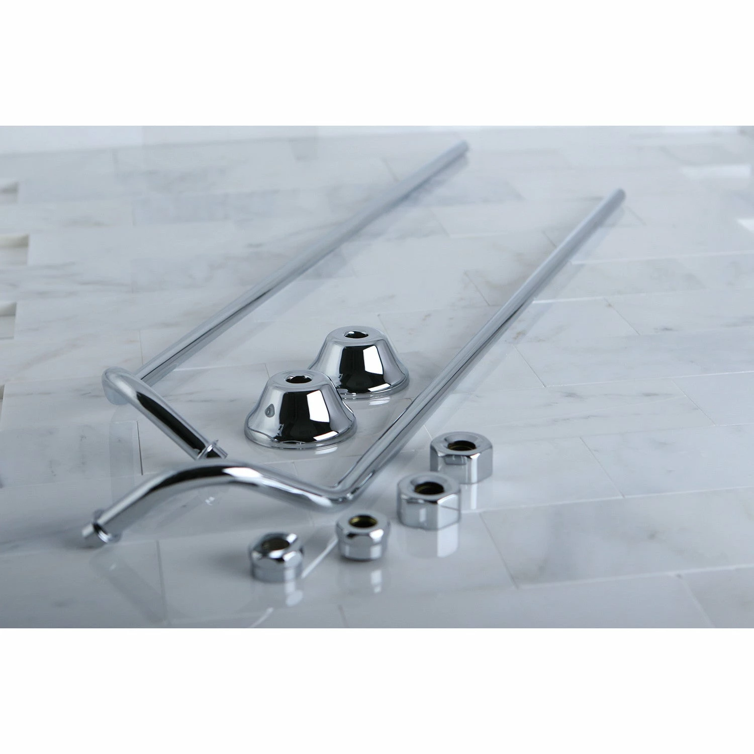 Vintage CC471 Double Offset Bath Supply, Polished Chrome - Image 2
