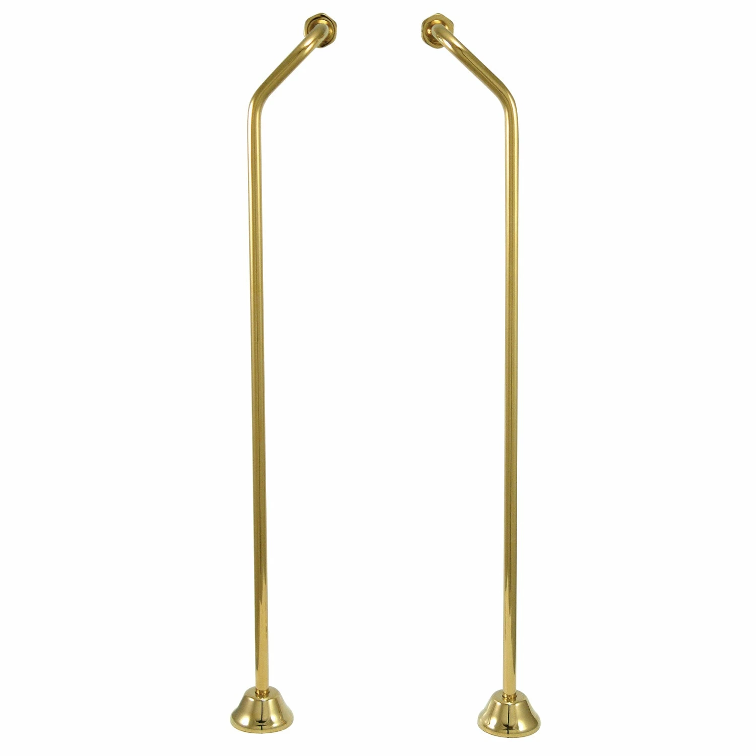 Vintage CC472 Double Offset Bath Supply, Polished Brass