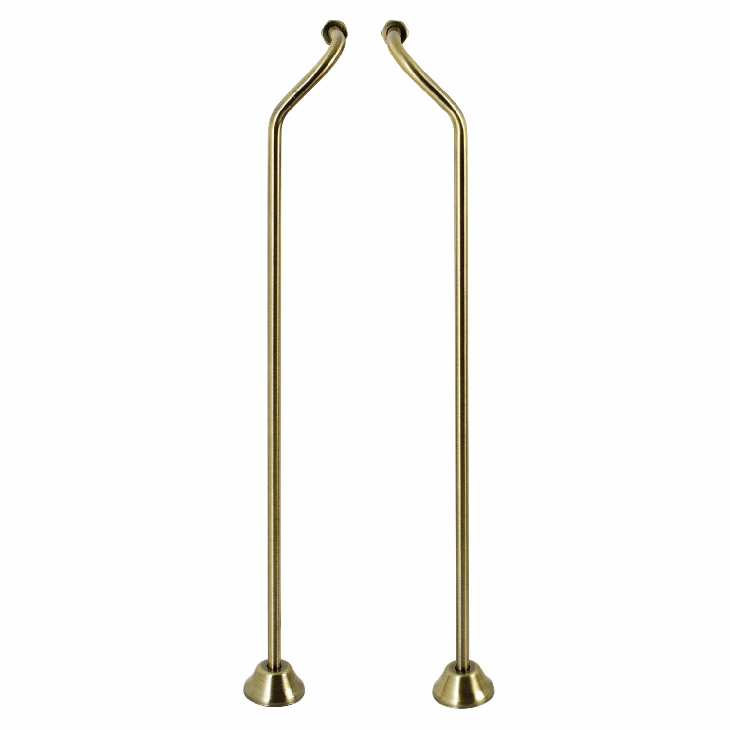 Vintage CC473 Double Offset Bath Supply, Antique Brass