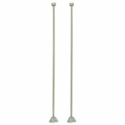 Vintage CC481 Straight Bath Supply, Polished Chrome