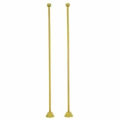 Vintage CC482 Straight Bath Supply, Polished Brass
