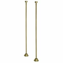 Vintage CC483 Straight Bath Supply, Antique Brass