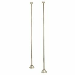 Vintage CC486 Straight Bath Supply, Polished Nickel