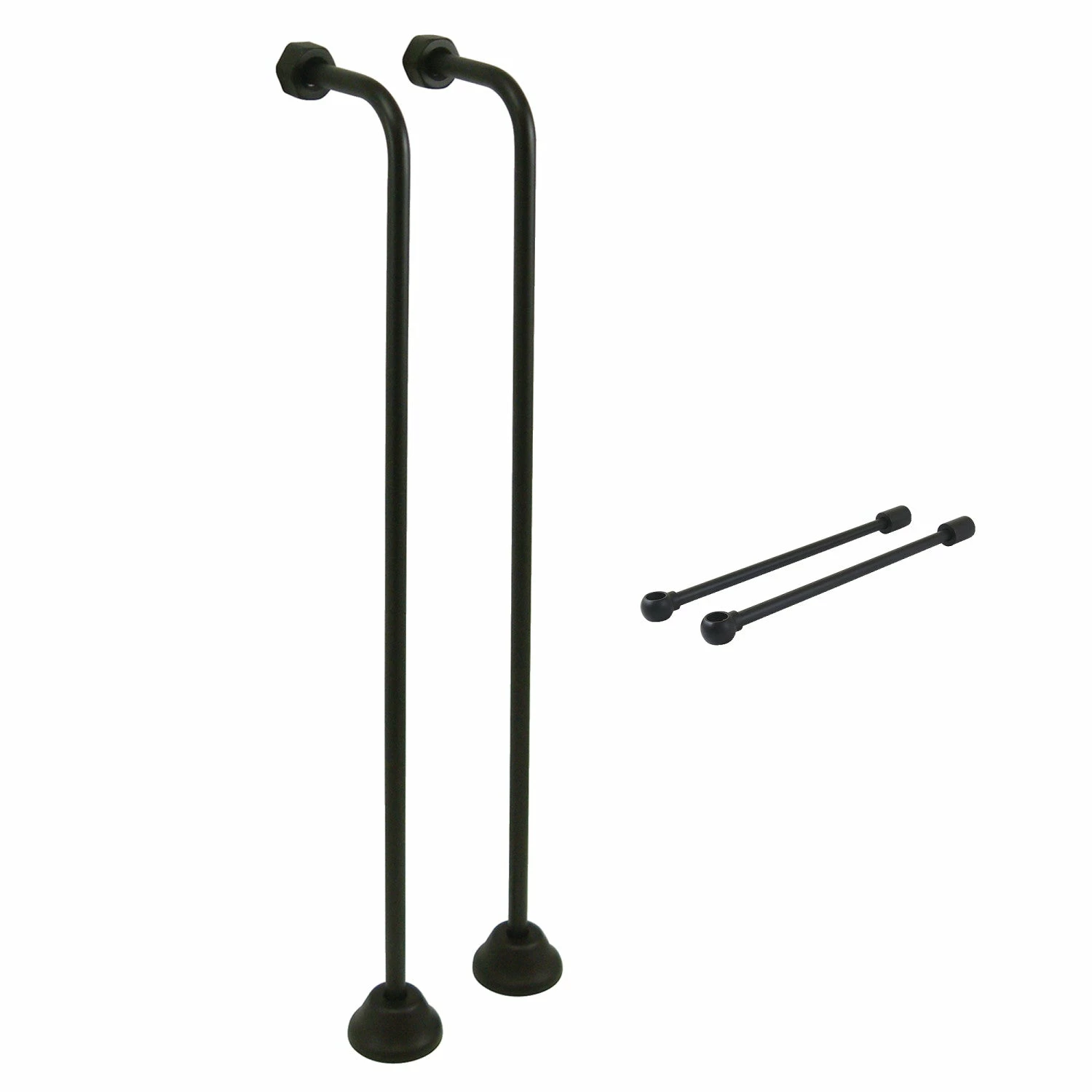 Vintage CCK460 Single Offset Supply Line With Wall Bracket Combo, Matte Black