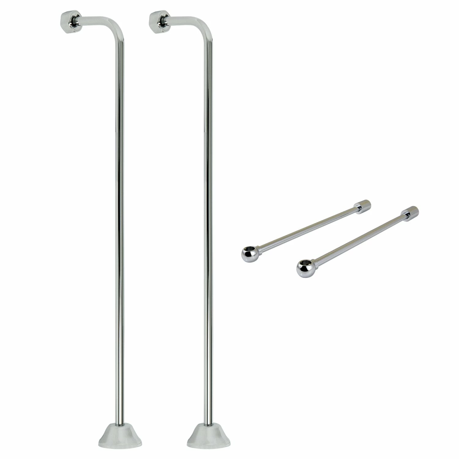 Vintage CCK461 Single Offset Supply Line With Wall Bracket Combo, Polished Chrome